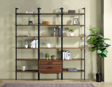 Owens 96-inch 4-shelf Storage Wall Bookshelf Walnut - Tampa Furniture Outlet