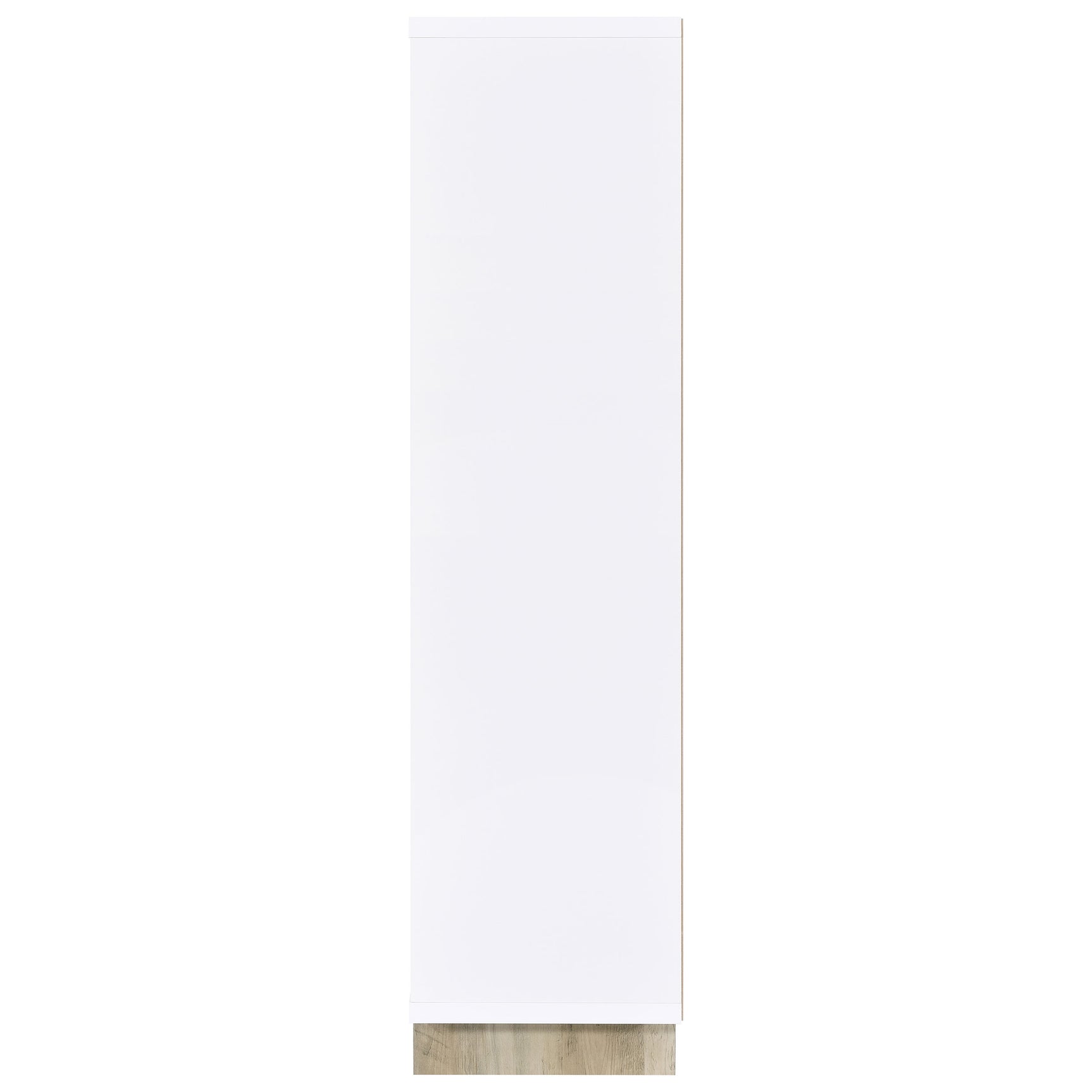 Dalton 65-inch 6-shelf Bookcase White and Distressed Pine - Tampa Furniture Outlet