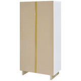 Dalton 65-inch 6-shelf Bookcase White and Distressed Pine - Tampa Furniture Outlet