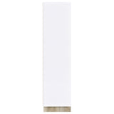 Dalton 65-inch 6-shelf Bookcase White and Distressed Pine - Tampa Furniture Outlet