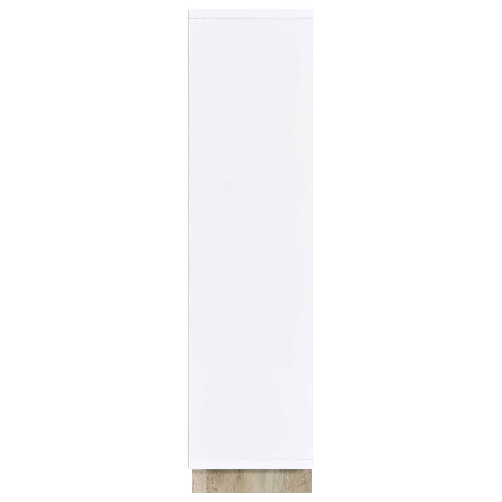Dalton 65-inch 6-shelf Bookcase White and Distressed Pine - Tampa Furniture Outlet