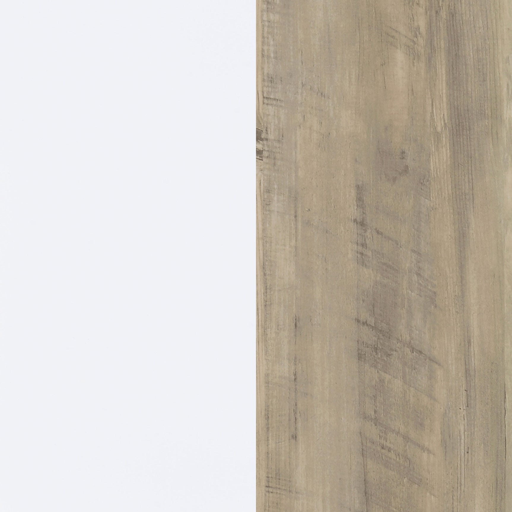 Dalton 65-inch 6-shelf Bookcase White and Distressed Pine - Tampa Furniture Outlet