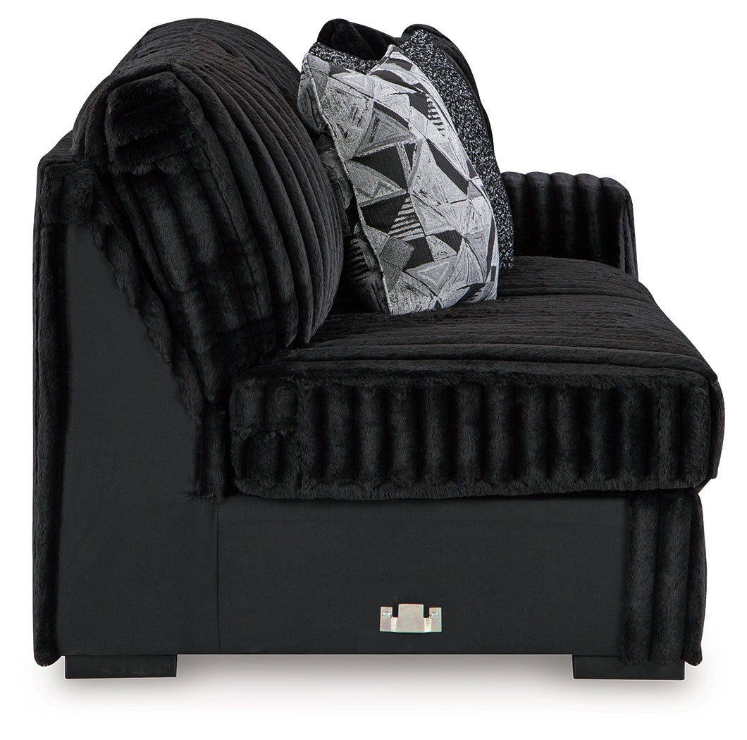 Midnight-Madness 4-Piece Sectional - Tampa Furniture Outlet