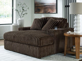 Tampa Furniture Outlet - Ashley Furniture - Midnight-Madness Living Room - Oversized Chaise / Chocolate - 9810415