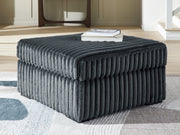 Tampa Furniture Outlet - Ashley Furniture - Midnight-Madness Living Room - Oversized Accent Ottoman / Gunmetal - 9810508