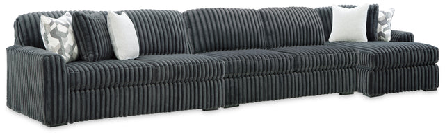 Tampa Furniture Outlet - Ashley Furniture - Midnight-Madness 3-Piece Sectional with Chaise - 3-Piece Sectional with Chaise - 98105S28
