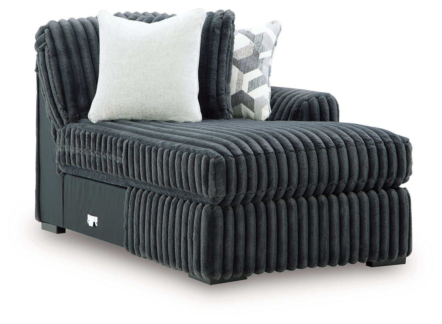 Midnight-Madness 3-Piece Sectional with Chaise - Tampa Furniture Outlet