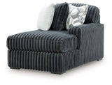 Midnight-Madness 3-Piece Sectional with Chaise - Tampa Furniture Outlet