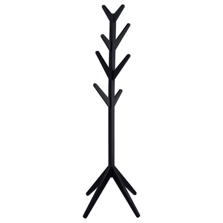 Tampa Furniture Outlet - Coaster - Margaret Solid Wood Coat Rack Clothing Hanger Black - 983272