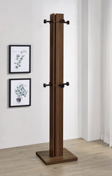 Rikkie Engineered Wood Coat Rack Walnut - Tampa Furniture Outlet