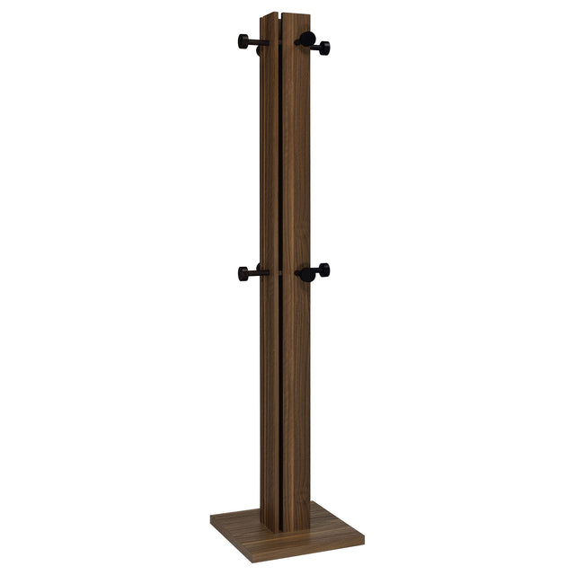Tampa Furniture Outlet - Coaster - Rikkie Engineered Wood Coat Rack Walnut - 983281