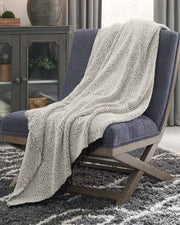 Tampa Furniture Outlet - Ashley Furniture - Leonita Throw - Throw / Black/White - A1000769T