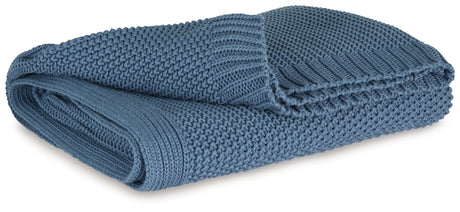 Tampa Furniture Outlet - Ashley Furniture - Gayelery Throw (Set of 3) - Throw (3/CS) / Blue - A1001087