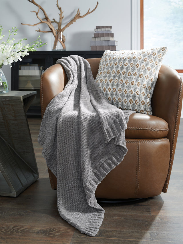 Tampa Furniture Outlet - Ashley Furniture - Anawood Throw (Set of 3) - Throw (3/CS) / Gray - A1001097