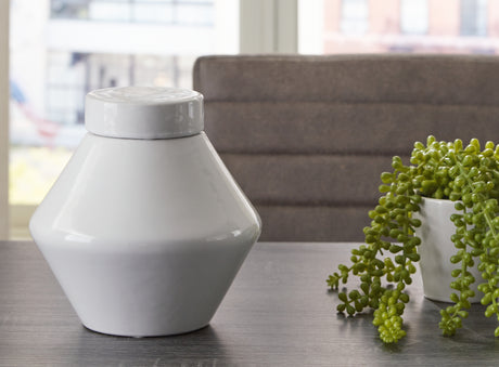 Tampa Furniture Outlet - Ashley Furniture - Domina Jar (Set of 2) - Jar (2/CS) / White - A2000485