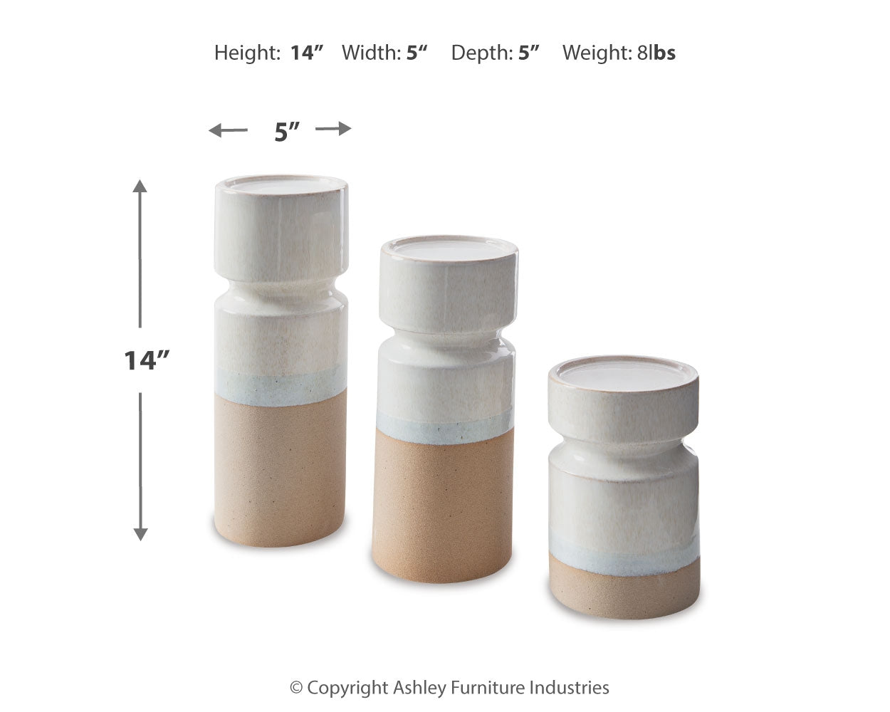 Hurston Candle Holder - Tampa Furniture Outlet