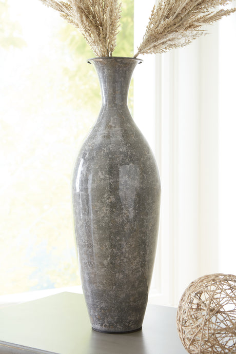 Tampa Furniture Outlet - Ashley Furniture - Brockwich Vase - Vase / Antique Gray - A2000589
