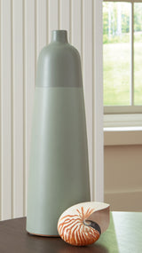 Tampa Furniture Outlet - Ashley Furniture - Peerland Vase - Vase / Sage Green - A2000656