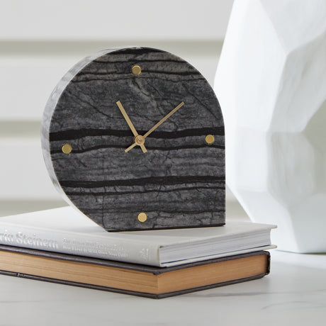 Tampa Furniture Outlet - Ashley Furniture - Janmour Table Clock - Table Clock / Black - A2000661C