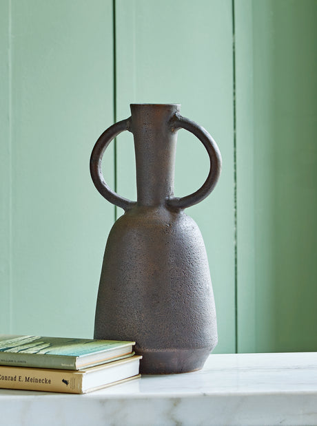 Tampa Furniture Outlet - Ashley Furniture - Aadeen Vase - Vase / Distressed Brown - A2000674