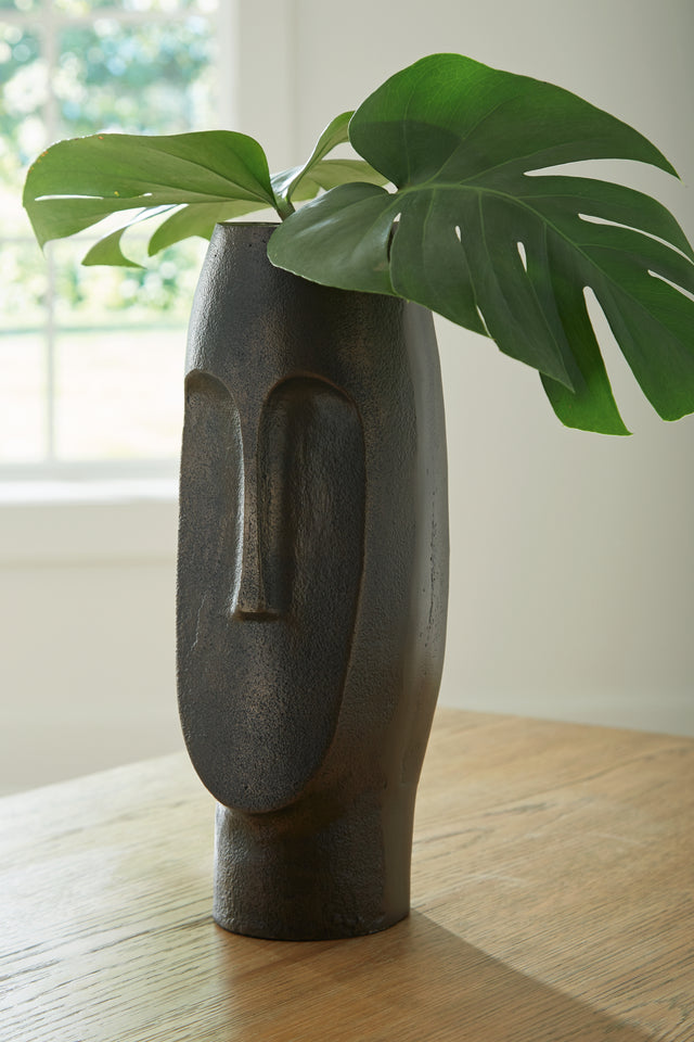 Tampa Furniture Outlet - Ashley Furniture - Elanman Vase - Vase / Antique Bronze - A2000693