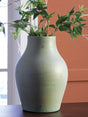 Tampa Furniture Outlet - Ashley Furniture - Baychester Vase - Vase / Antique Green - A2000806