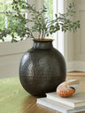 Tampa Furniture Outlet - Ashley Furniture - Woody Vase - Vase / Pewter/Gold Finish - A2000844