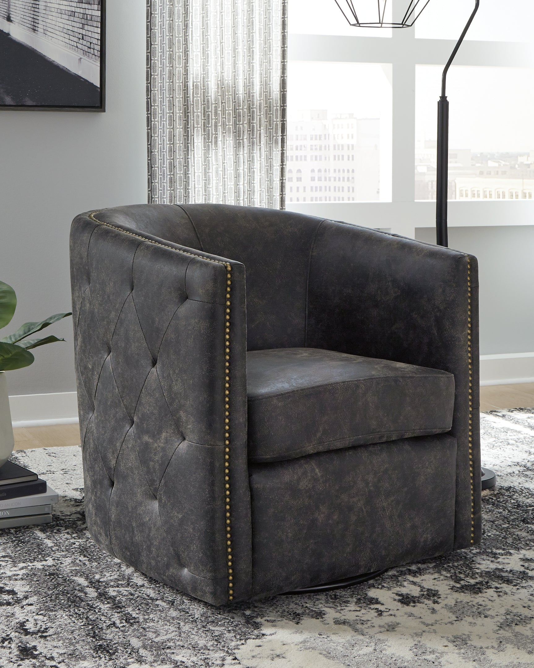 Brentlow Swivel Accent Chair - Tampa Furniture Outlet