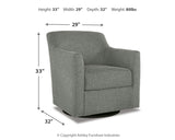 Bradney Swivel Accent Chair - Tampa Furniture Outlet