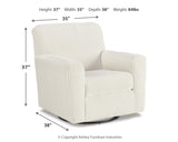 Herstow Swivel Glider Accent Chair - Tampa Furniture Outlet