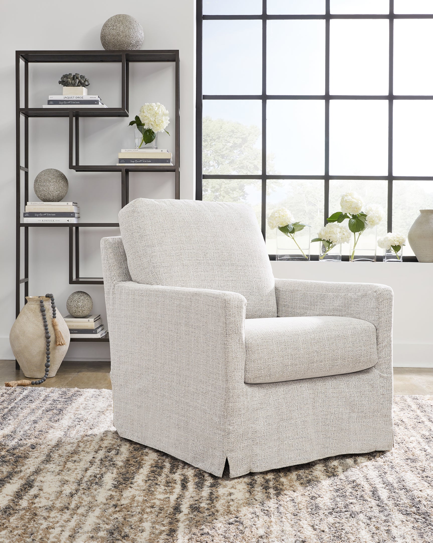 Nenana Next-Gen Nuvella Swivel Glider Accent Chair - Tampa Furniture Outlet