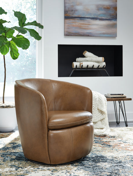 Tampa Furniture Outlet - Ashley Furniture - Kierreys Swivel Accent Chair - Swivel Accent Chair / Bone - A3000703
