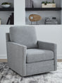 Tampa Furniture Outlet - Ashley Furniture - Freybourne Next-Gen Nuvella Swivel Accent Chair - Swivel Accent Chair / Pewter - A3000737