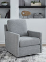 Tampa Furniture Outlet - Ashley Furniture - Freybourne Next-Gen Nuvella Swivel Accent Chair - Swivel Accent Chair / Pewter - A3000737