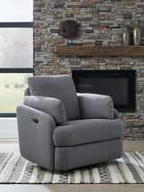 Alainmont Next-Gen Nuvella Swivel Power Recliner - Tampa Furniture Outlet