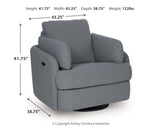 Alainmont Next-Gen Nuvella Swivel Power Recliner - Tampa Furniture Outlet