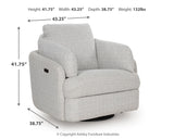 Alainmont Next-Gen Nuvella Swivel Power Recliner - Tampa Furniture Outlet