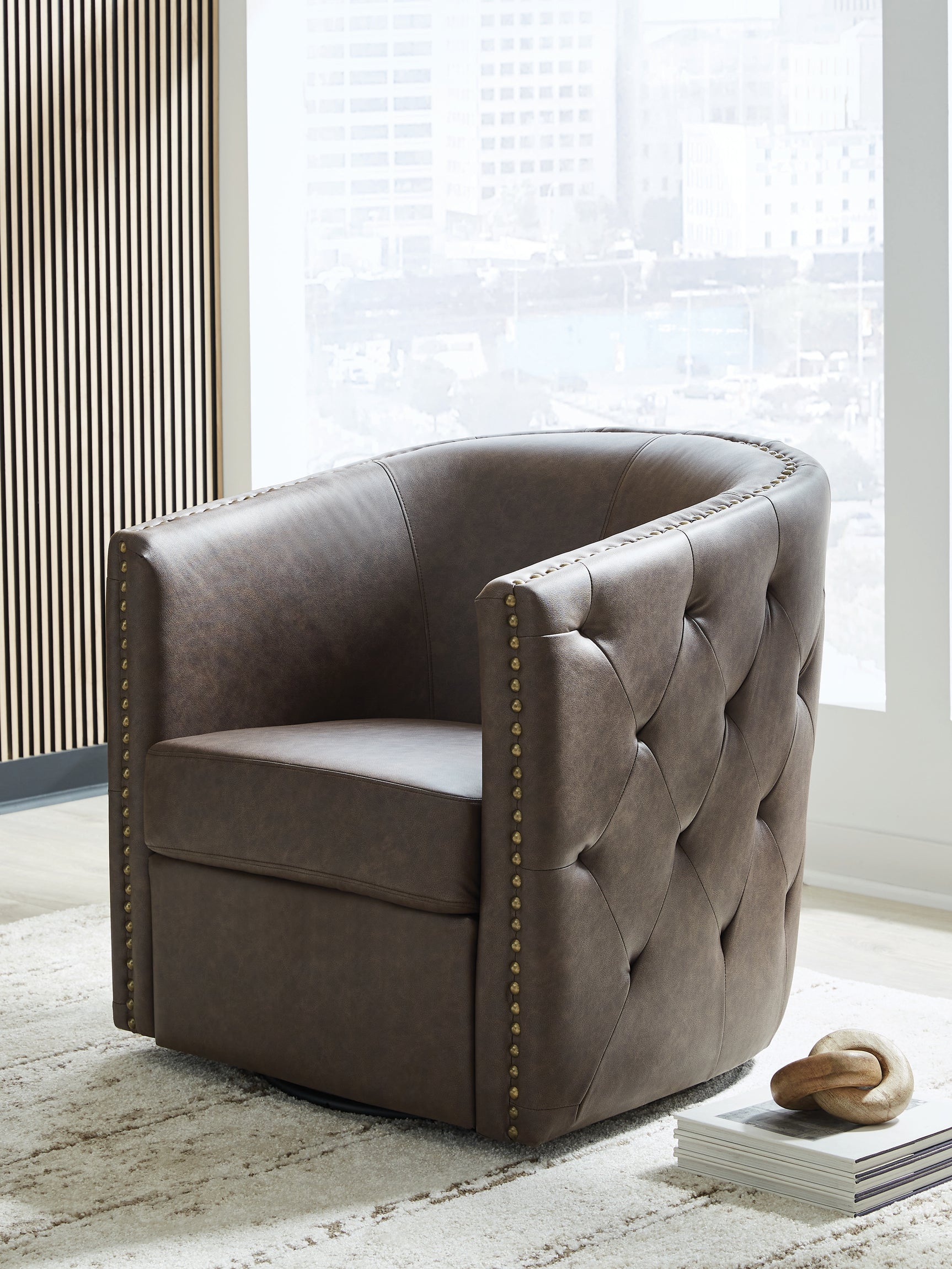 Brentlow Swivel Accent Chair - Tampa Furniture Outlet