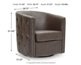 Brentlow Swivel Accent Chair - Tampa Furniture Outlet