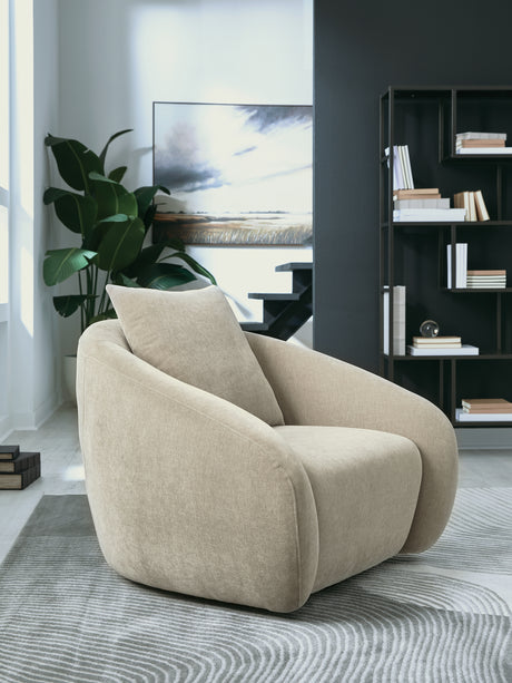 Tampa Furniture Outlet - Ashley Furniture - Yahya Swivel Accent Chair - Swivel Accent Chair / Pebble - A3000782
