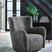Tampa Furniture Outlet - Ashley Furniture - Rowenburg Swivel Glider Accent Chair - Swivel Glider Accent Chair / Heather Charcoal - A3000796