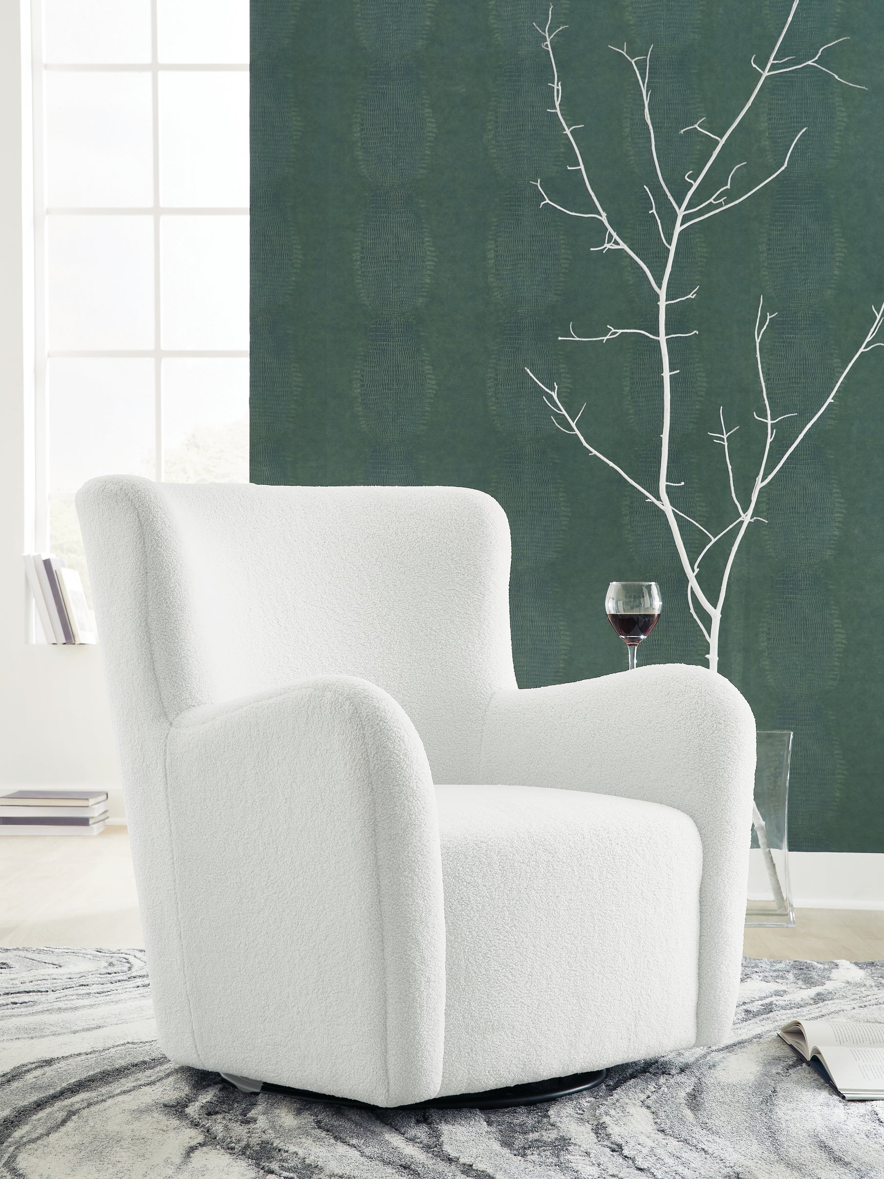 Tampa Furniture Outlet - Ashley Furniture - Rowenburg Swivel Glider Accent Chair - Swivel Glider Accent Chair - A3000797