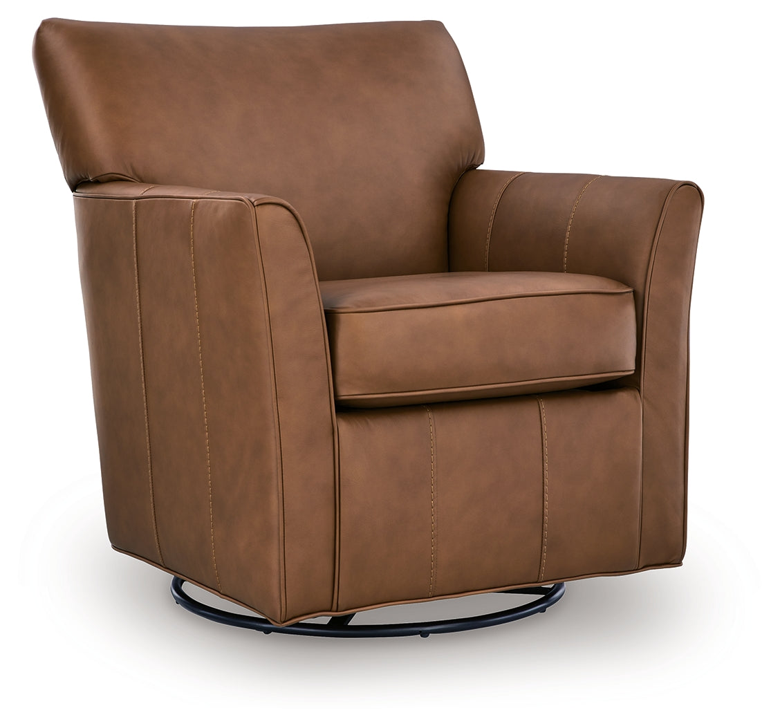 Braydunn Swivel Glider Accent Chair - Tampa Furniture Outlet
