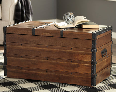 Tampa Furniture Outlet - Ashley Furniture - Kettleby Storage Trunk - Storage Trunk / Brown - A4000096