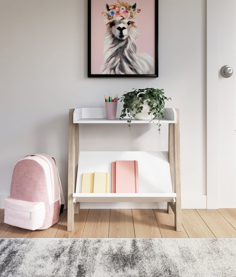 Tampa Furniture Outlet - Ashley Furniture - Blariden Bookcase - Small Bookcase / White/Tan - A4000361