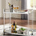 Tampa Furniture Outlet - Ashley Furniture - Chaseton Bar Cart - Bar Cart / Clear/Silver Finish - A4000501