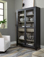 Tampa Furniture Outlet - Ashley Furniture - Lenston Accent Cabinet - Accent Cabinet / Black/Gray - A4000507
