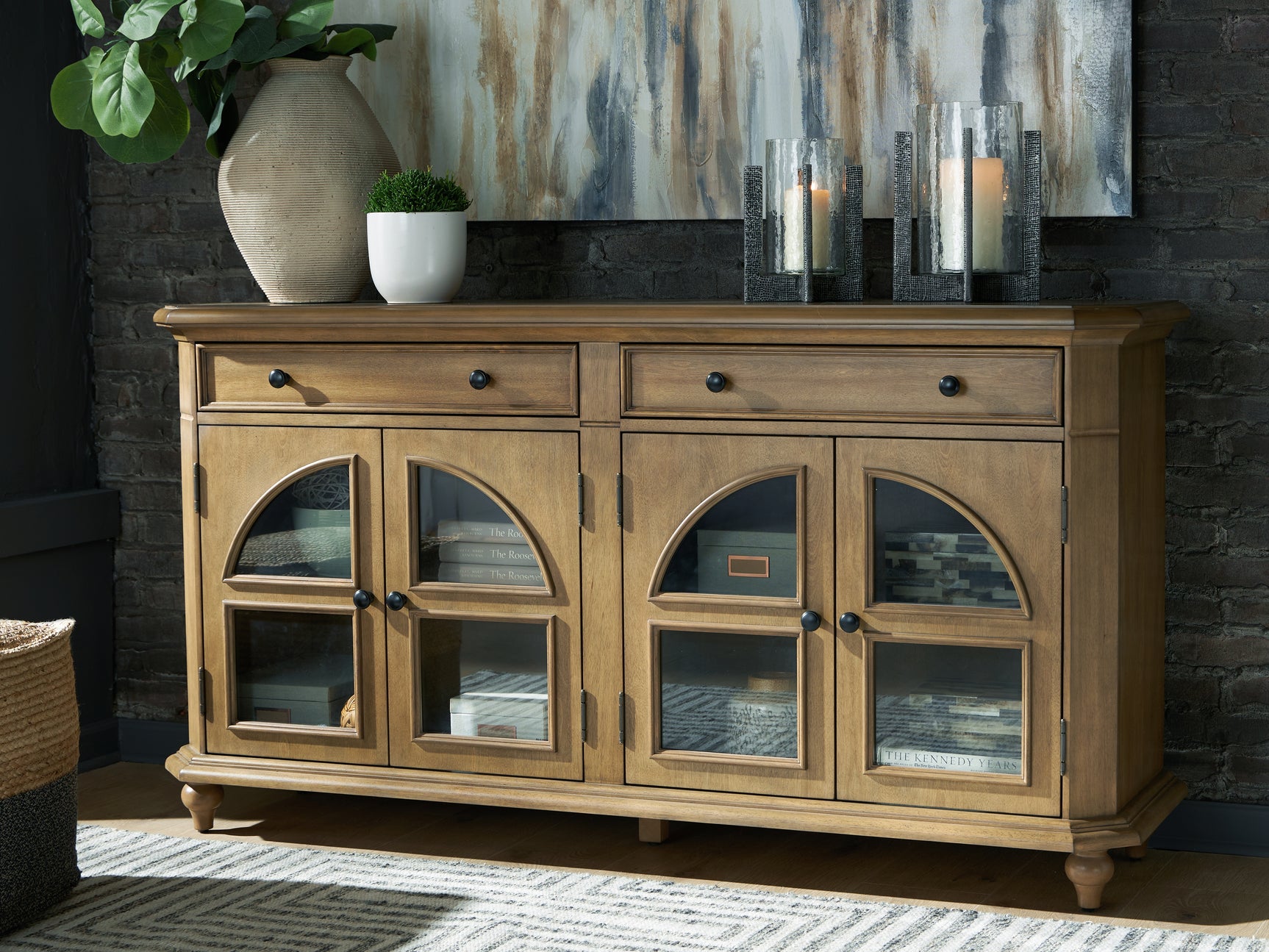 Tampa Furniture Outlet - Ashley Furniture - Barlomore Accent Cabinet - Accent Cabinet / Brown - A4000597