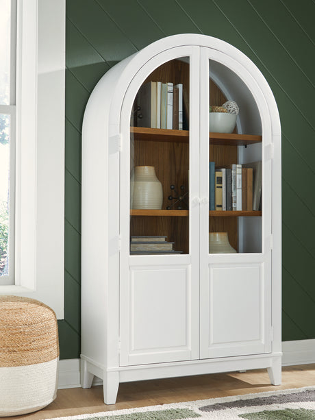 Tampa Furniture Outlet - Ashley Furniture - Dagandale Accent Cabinet - Accent Cabinet / White/Natural - A4000598