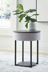 Tampa Furniture Outlet - Ashley Furniture - Sethlen Accent Table with Speaker - Accent Table with Speaker / Gray/Black - A4000641